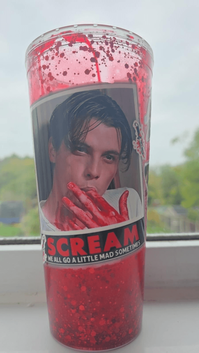 24oz Scream Lava Blood Drip Tumbler 